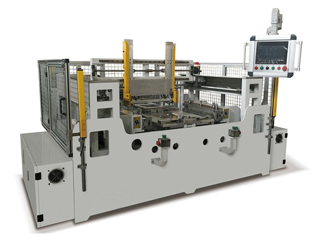 Full servo clamping & header plates fitting with automatic tube dispenser