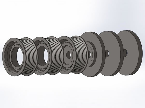 Pulley Spinning Machine